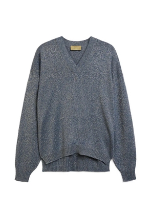 Momoni William seamless V-neck sweater - Blue