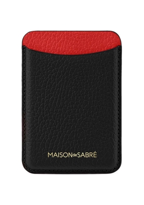 MAISON de SABRÉ dual-tone leather MagSafe wallet - Black