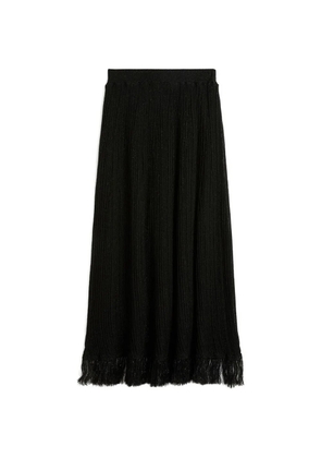 Momoni Yei fringed skirt - Black
