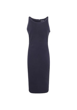 Emporio Armani ribbon trim dress - Black