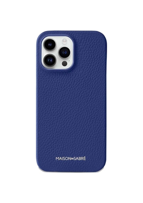 MAISON de SABRÉ Iphone 16 Pro Max leather case - Blue