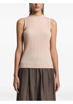 Peserico ribbed sleeveless top - Neutrals