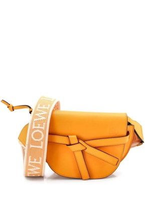 Loewe Pre-Owned Gate Dual Shoulder Bag Leather Mini crossbody bag - Orange