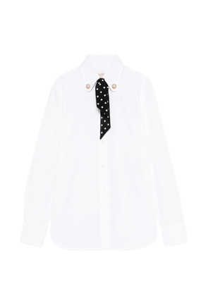 Valentino Garavani polka dot detail shirt - White