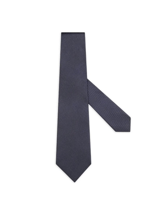 Zegna polka-dot silk tie - Blue