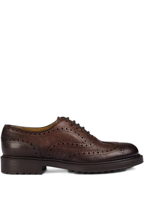 Doucal's leather oxford shoes - Brown