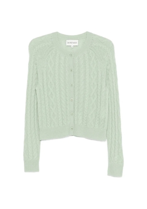 BOMPARD buttoned cable-knit cardigan - Green