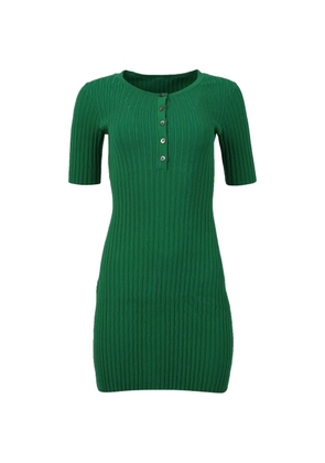 Lhd Samphire buttoned knit mini dress - Green