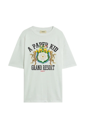 A Paper Kid embellished T-shirt - Neutrals
