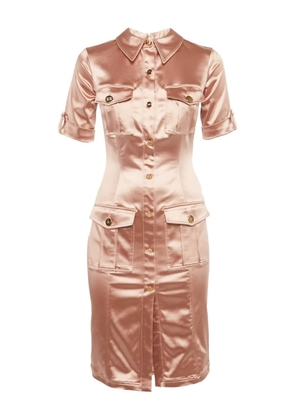 Elisabetta Franchi button-front mini dress - Pink