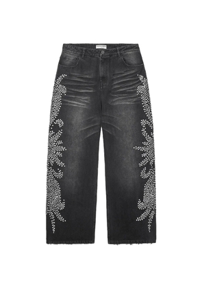 Vale x Mono Tsunami stud-embellished jeans - Black