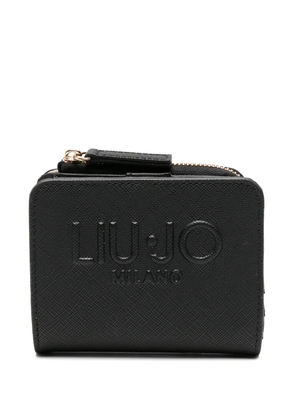 LIU JO logo-embossed zip-around wallet - Black