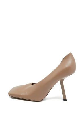 Balenciaga Pre-Owned Void D'orsay leather pumps - Brown