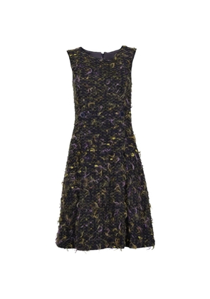 Luisa Beccaria tweed sleeveless dress - Purple