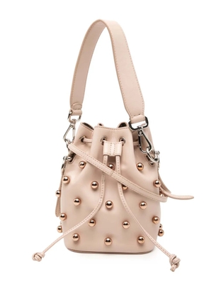 Fendi Pre-Owned 2010-2026 Mini Studded Calfskin Mon Tresor Bucket Bag satchel - Pink