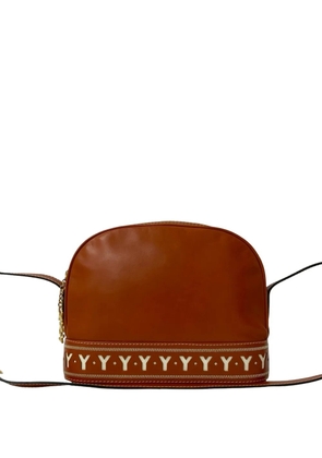 Saint Laurent Pre-Owned 20th Century Leather Y Cutout crossbody bag - Brown