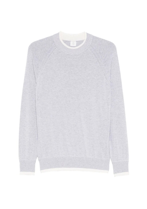 Eleventy round-neck cotton sweater - Grey