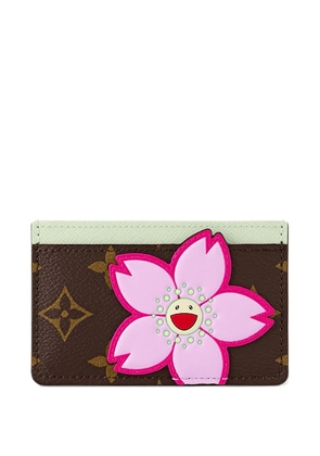 Louis Vuitton Pre-Owned x Takashi Murakami 'Sakura Brown' card holder