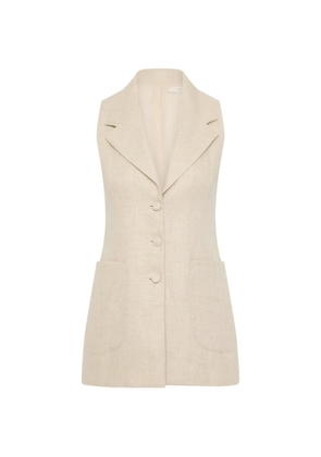 Faithfull the Brand Josette button vest - Neutrals