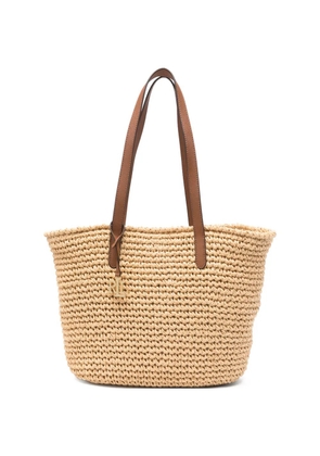Lauren Ralph Lauren logo-charm tote bag - Neutrals