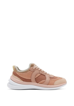 Ferragamo lace-up mesh sneakers - Pink