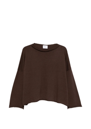 BeYou raw-cut straight knitwear - Brown
