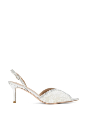 NICOLI lace embellished pumps - Grey