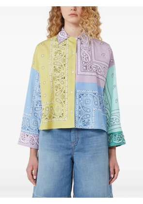 Weekend Max Mara patchwork bandana-print shirt - Blue