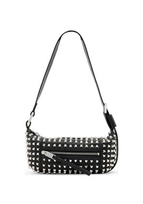 AllSaints Vega studded zip shoulder bag - Black