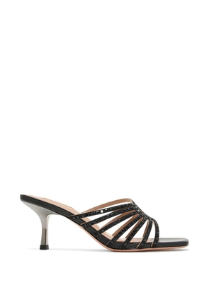 NICOLI Eirdis embellished strap mules - Black