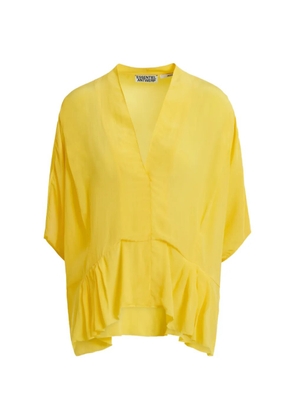 Essentiel Antwerp ruffled-detail shirt - Yellow