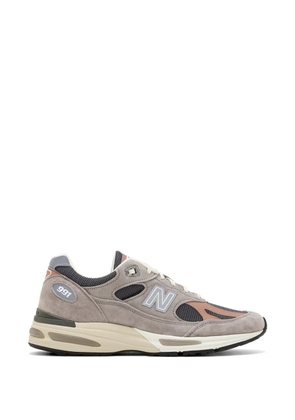 New Balance 991v2 perforated panelled sneakers - Grey