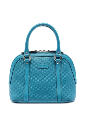 Gucci Pre-Owned 2016-2025 Mini Microguccissima Dome satchel - Blue