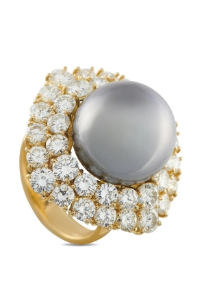 LB Exclusive diamond and pearl ring - Gold