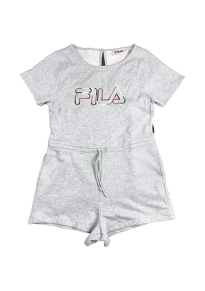 Fila logo-detail playsuit - Grey