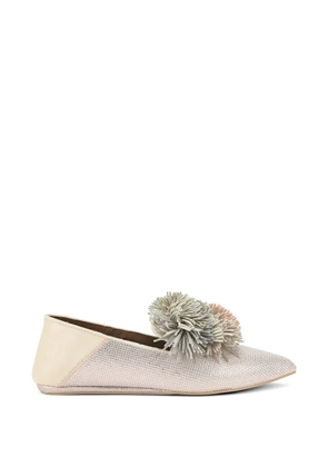 Kurt Geiger London pom-pom pointed loafers - Neutrals