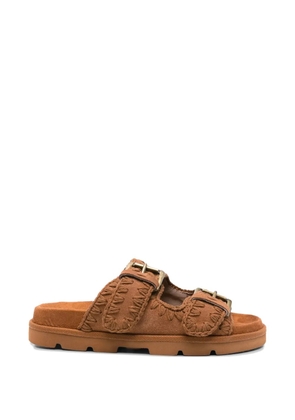 Mou suede sandals - Brown