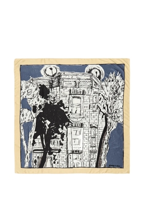 Bimba y Lola graphite-patterned scarf - Grey