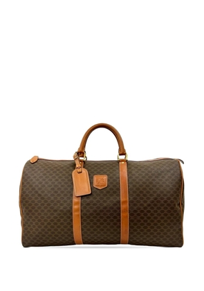 Celine Pre-Owned 20th Century Macadam Coated Canvas travel bag - Brown