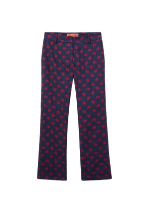 La DoubleJ floral trousers - Blue