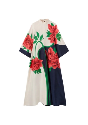 La DoubleJ floral tie dress - Neutrals