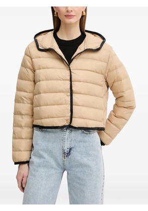 Armani Exchange hooded quilted jacket - Neutrals