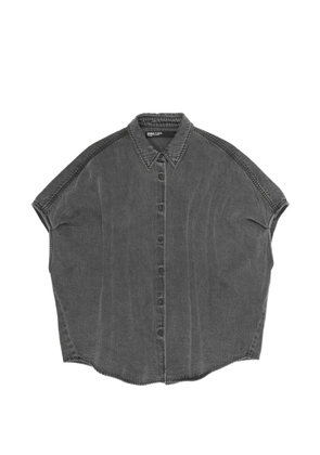 Bimba y Lola buttoned short-sleeve shirt - Black