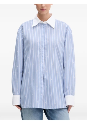 HUGO striped collar shirt - Blue