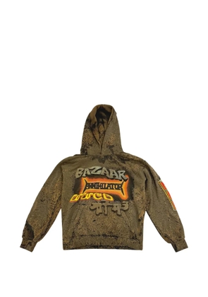 Travis Scott bazaar graphic hoodie - Brown