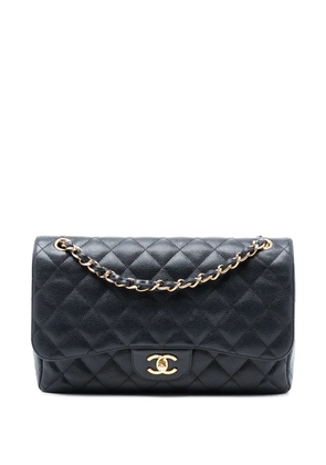 CHANEL Pre-Owned 2011 Jumbo Classic Caviar Double Flap shoulder bag - Black