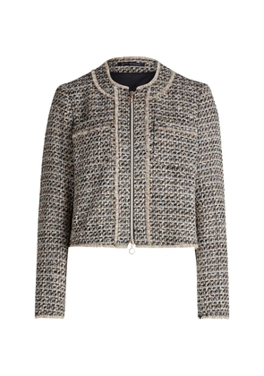 Betty Barclay tweed fringed jacket - Black