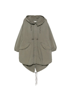 Maison Margiela hooded pocketed coat - Green