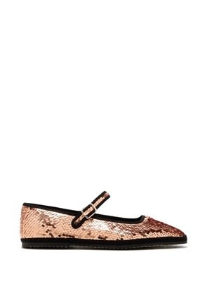 CAPULETTE sequin-embellishment ballet flats - Pink