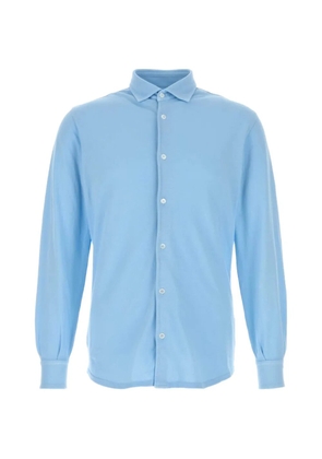 Fedeli piqué shirt - Blue